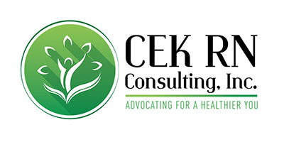 logo of CEK RN Consulting, a company that rents conference rooms from the Anderson Group. 